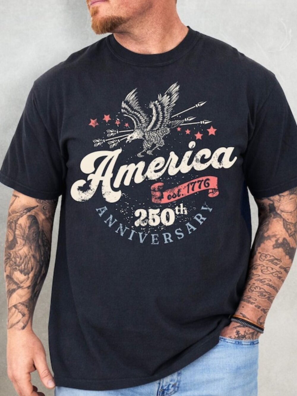 250th Anniversary USA Shirt - Retro 4th of July Shirt